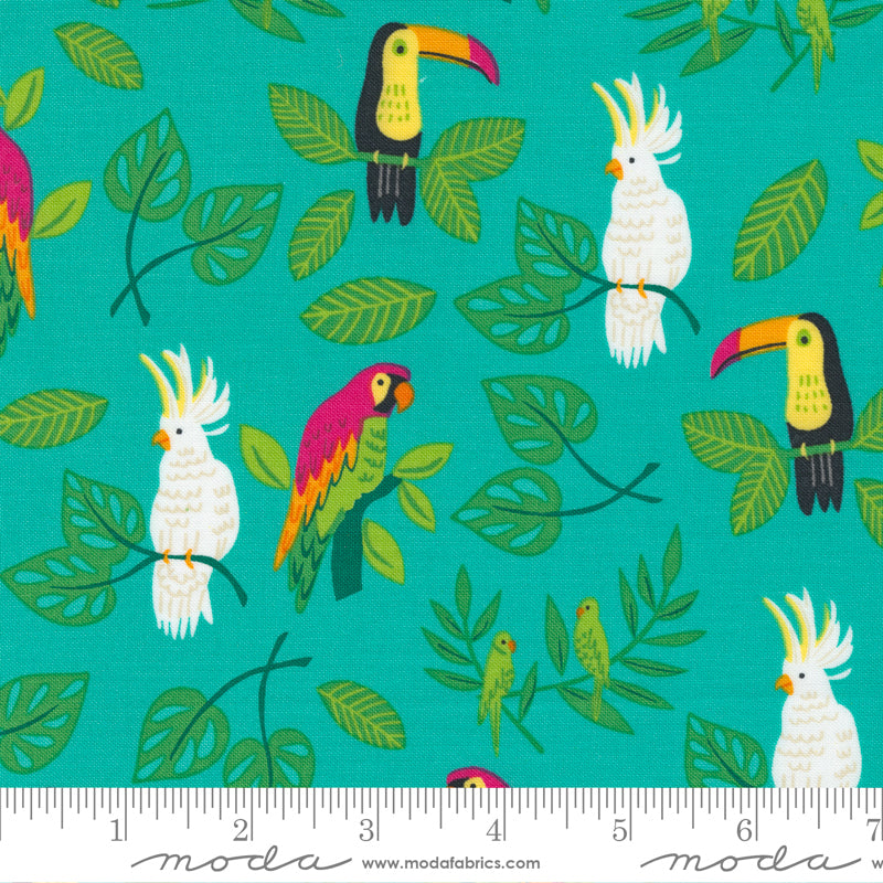 „Jungle Paradise“ Stoffzuschnitt – 2,5 x 44 Inch (ca. 6,3 x 110 cm)
