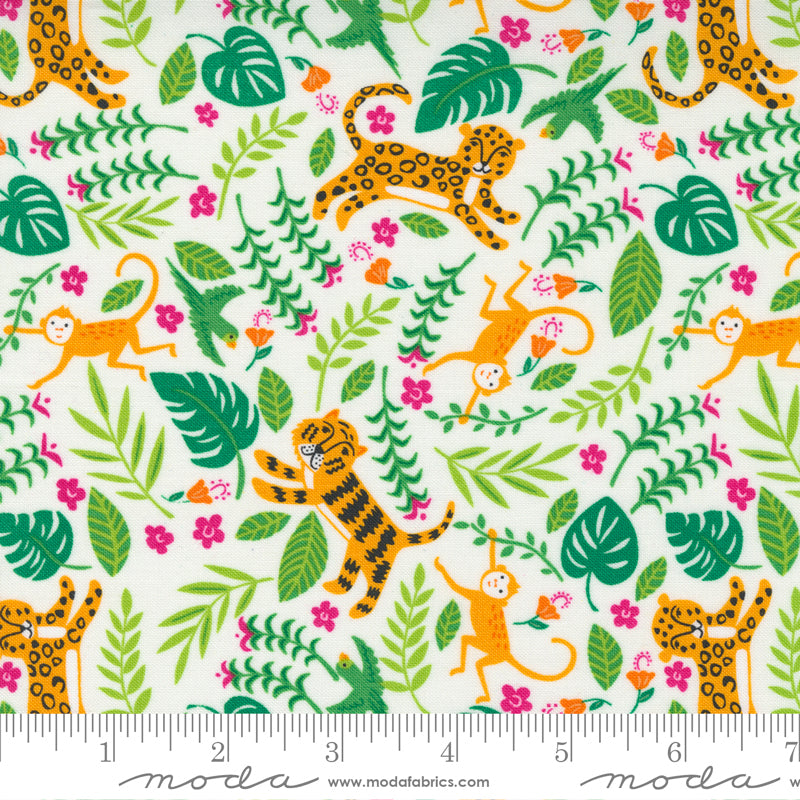 „Jungle Paradise“ Stoffzuschnitt – 2,5 x 44 Inch (ca. 6,3 x 110 cm)