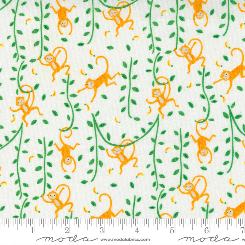 „Jungle Paradise“ Stoffzuschnitt – 2,5 x 44 Inch (ca. 6,3 x 110 cm)