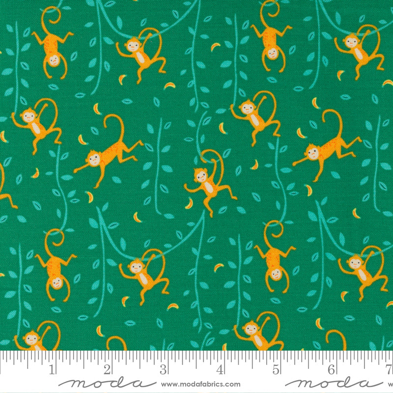 „Jungle Paradise“ Stoffzuschnitt – 2,5 x 44 Inch (ca. 6,3 x 110 cm)