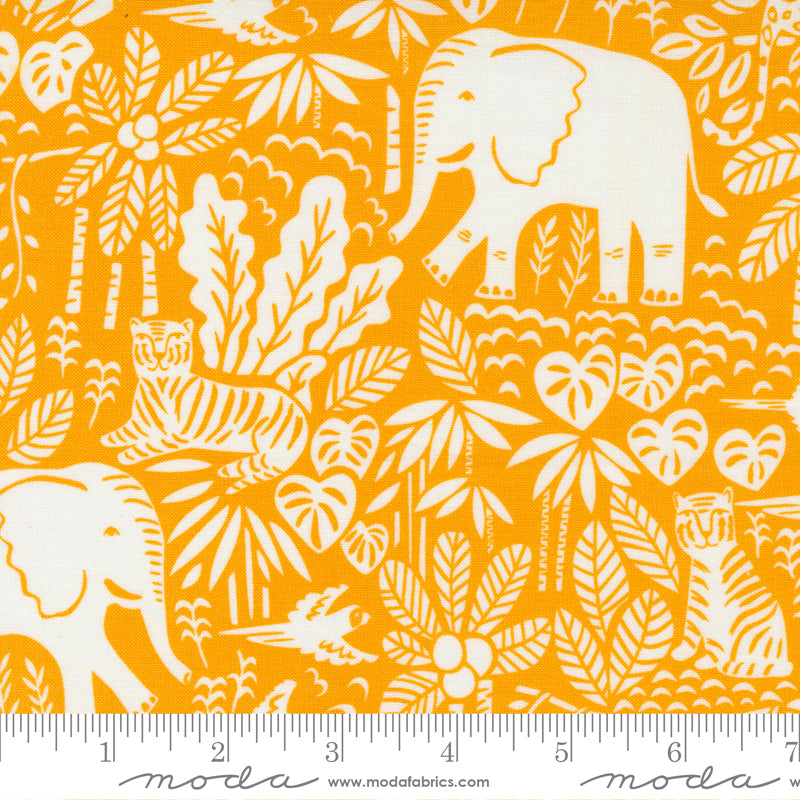 „Jungle Paradise“ Stoffzuschnitt – 2,5 x 44 Inch (ca. 6,3 x 110 cm)