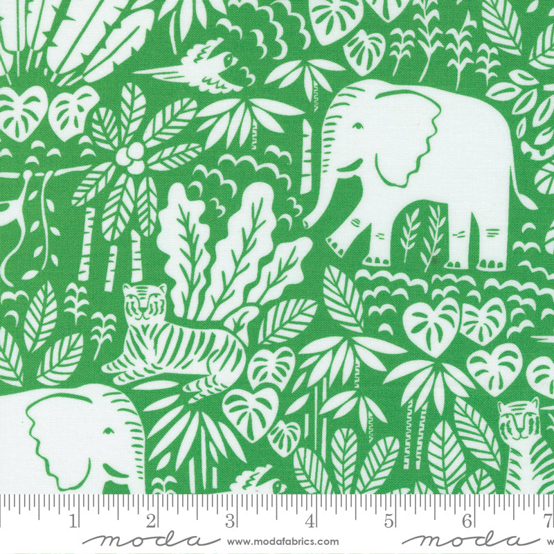 „Jungle Paradise“ Stoffzuschnitt – 2,5 x 44 Inch (ca. 6,3 x 110 cm)