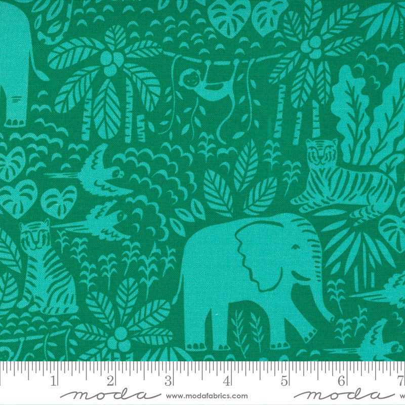 „Jungle Paradise“ Stoffzuschnitt – 2,5 x 44 Inch (ca. 6,3 x 110 cm)