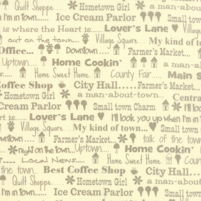 „Hometown Girl“ Stoffzuschnitt – 2,5 x 44 Inch (ca. 6,3 x 110 cm)