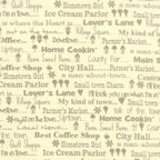 „Hometown Girl“ Stoffzuschnitt – 2,5 x 44 Inch (ca. 6,3 x 110 cm)