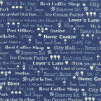„Hometown Girl“ Stoffzuschnitt – 2,5 x 44 Inch (ca. 6,3 x 110 cm)