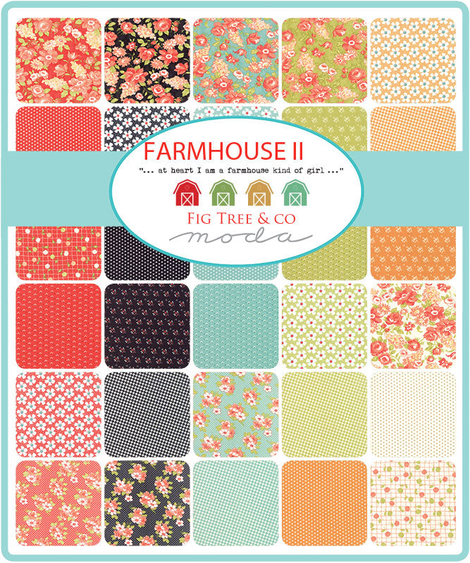 „Farmhouse II“ Stoffzuschnitt – 5 x 5 Inch (ca. 12,7 x 12,7 cm)