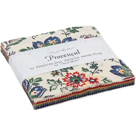 „Provençal“ Stoffzuschnitt – 5 x 5 Inch (ca. 12,7 x 12,7 cm)