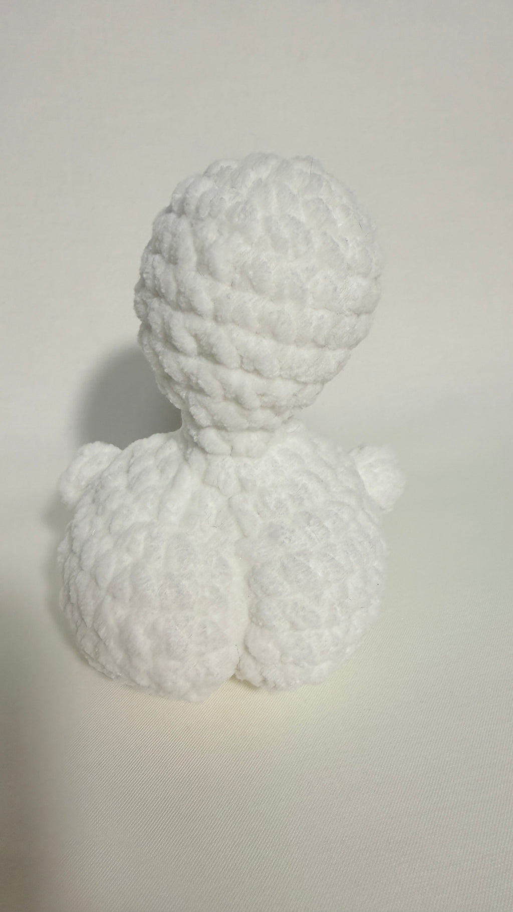 Handgemachte Mini Schildkröte rosa/weiß – weiches Plüschtier aus Chenillegarn