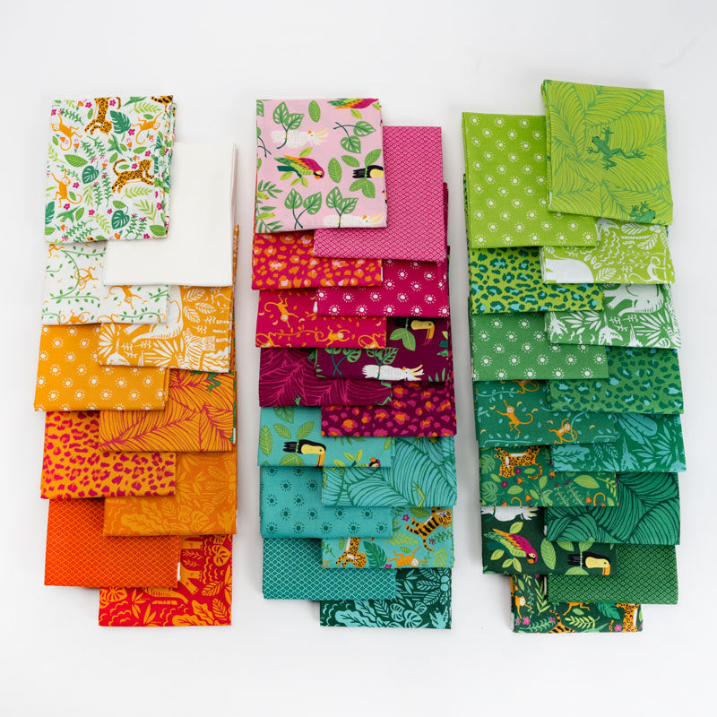 „Jungle Paradise“ Stoffzuschnitt – 2,5 x 44 Inch (ca. 6,3 x 110 cm)